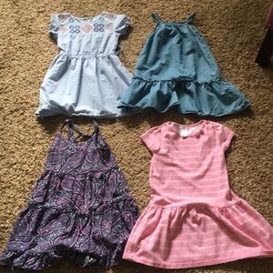 Lot of 6 girls’ dresses, brand name size 5 or 5T.